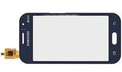 Сенсорный экран для смартфона Samsung J110G, J110H / DS, J110L, J110M Galaxy J1 Ace синий, High Copy, без рамки