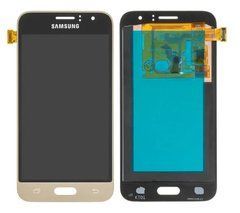 Дисплей Samsung J120h Galaxy J1 (2016) OLED модуль в зборі з тачскріном, золотистий, High Copy, без рамки