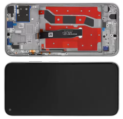Дисплей Huawei P40 Lite модуль в сборе с тачскрином, серый, с рамкой, Original (PRC), Original PRC, с рамкой