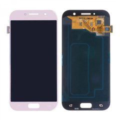 Дисплей Samsung A520F Galaxy A5 (2017) # GH97-20135D модуль в зборі з тачскріном, рожевий, без рамки
