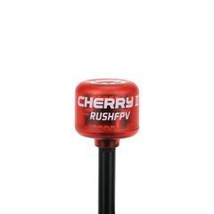 Антена RHCP 5.8G Rush Cherry 2 II 123mm 1.8Dbi, SMA-Male прямий, червона, для FPV дронів