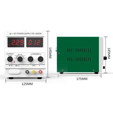 Лабораторний блок живлення BEST BST-1502DD, max 15V/2A, регульований