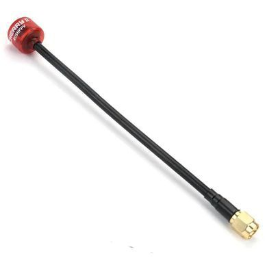 Антена RHCP 5.8G Rush Cherry 2 II 123mm 1.8Dbi, SMA-Male прямий, червона, для FPV дронів