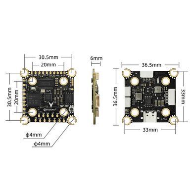 Полетный контроллер SEQURE H743, MPU6000, 4-8S Dual BEC, 30x30, для дронов X8, гоночных дронов