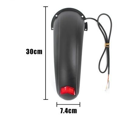Крыло заднее для Kugoo M4/M4 Pro, пластиковое крыло со стоп-сигналом LED