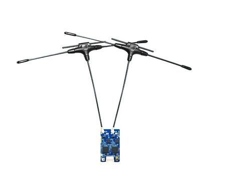 Приемник управления ELRS 915/2400MHz BAYCK Dual Band Gemini ICLR1121+ESP32 PICO+TCXO+T-антенны 2х120мм
