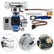 Подвес-стабилизатор камеры RCTOSKY 3-осевой gimbal камер GoPro/Xiaomi, контроллер Storm32 для FPV, серебристый