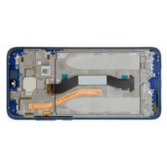 Дисплей Xiaomi Redmi Note 8 Pro модуль в сборе с тачскрином и рамкой, синий, High Copy, с рамкой