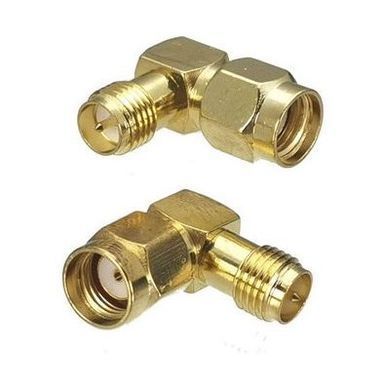 Переходник RP-SMA-Male to RP-SMA-Female угловой, для антенн FPV