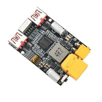 Модуль зарядный двунаправленный 2-7S 100W PD для Li-ion LiFePO4, XT30/XT60, 2xUSB+Type-C