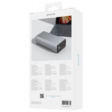 Повербанк Proove Metalskin 30000mAh, 65W, зовнішній акумулятор, батарея, УМБ, power bank