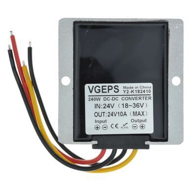 Повышающий преобразователь VGEPS DC 18V to 24V 10A (Y2-K182410), с радиатором, для РЭБ