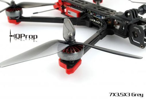 Комплект пропелерів для дронів HQProp 7х3.5х3, 2 пари (2xCW+2xCCW), 7", 8.8g, сірий