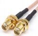 Пигтейл SMA-Female to SMA-Female прямой, переходник с кабелем RG316 20см, для антенн FPV