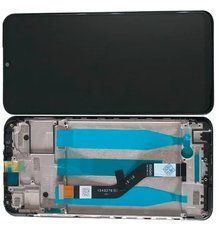 Дисплей Meizu Note 9 модуль в зборі з тачскріном і рамкою, Service Original, чорний, Original, з рамкою