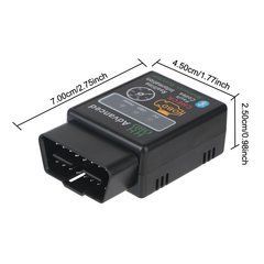 Адаптер OBD2 ELM327 V1.5 Bluetooth, діагностичний сканер для авто, зчитування помилок, Android/iOS