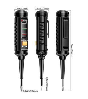 Тестер напряжения индукционный ANENG B15, 24-250V, определение фазы, индикатор обрыва, отвертка
