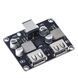 Понижуючий перетворювач напруги DC-DC 2xUSB 6-32V to 5V 3.4A, Step-Down конвертер, підтримка QC3.0, QC2.0, 18W
