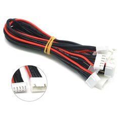 Балансировочный кабель удлинитель B4 22AWG 4S с коннекторами JST-XH, 20см