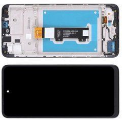 Дисплей Motorola Moto E40 XT2159 модуль в зборі з тачскріном і рамкою, Original PRC, чорний, Original PRC, з рамкою