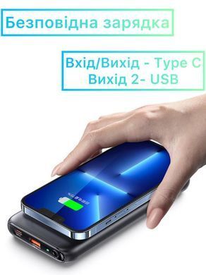 Повербанк 10000 mAh USAMS US-CD171 PB62 QC3.0+PD 20W, внешний аккумулятор, батарея, УМБ, power bank