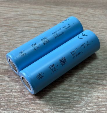 Акумулятор 21700 4000mAh 70A Li-Ion EVE 40PL високострумовий, під точкове зварювання