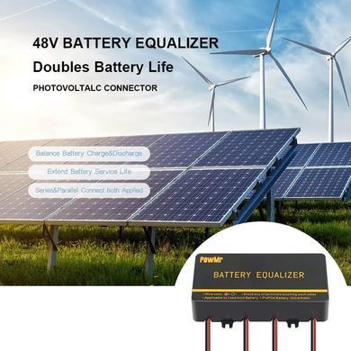 Балансир аккумуляторов PowMr 12V/48V, выравниватель напряжения для 4&times;12V АКБ, Battery Equalizer