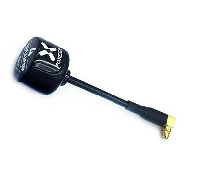Антенна RHCP 5.8G FOXEER Lolipop V4 60mm 2.6Dbi, MMCX-JW угловой, черная, для FPV дронов