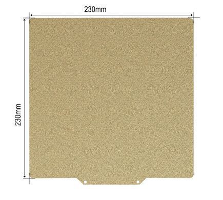 Накладка для столу Anycubic Kobra 230x230mm, двостороння текстурована PEI-PEI