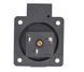 Розетка US 125V 15A з кришкою, IP44, вологозахищена панельна для американської вилки