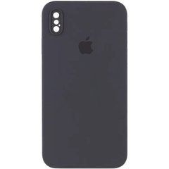 Чохол для телефону iPhone XS темно-сірий, силікон