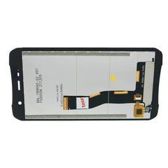 Дисплей Doogee S35 модуль в сборе с тачскрином, черный, High Copy, без рамки