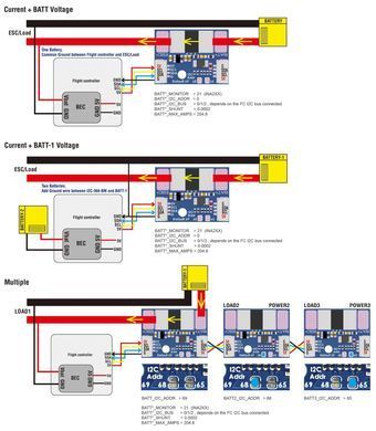 Вимірювач потужності MATEK I2C-INA-BM цифровий, ультраточний монітор живлення для БПЛА-моделей