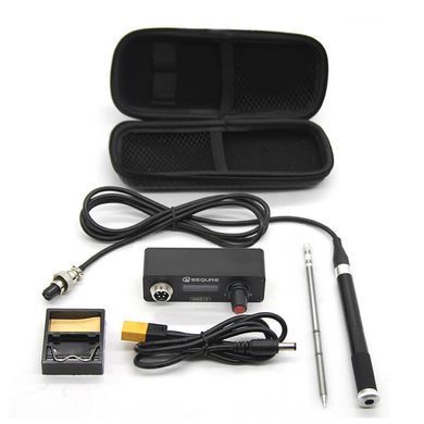 Станція паяльна SEQURE MSS12 Mini OLED 0.91", портативна, сумісна з жалами T12, підтримка PD3.0/3S-6S/12V-25V