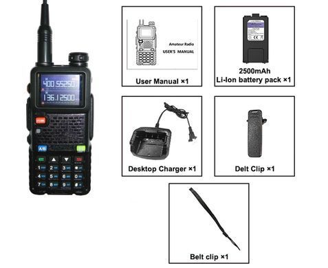 Рація Baofeng UV-5RH 8W, зарядка по Type-C