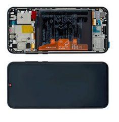 Дисплей Huawei P Smart S 2020, Y8p 2020, Enjoy 10s модуль в зборі з тачскріном, чорний, з рамкою Original New, Original PRC, з рамкою