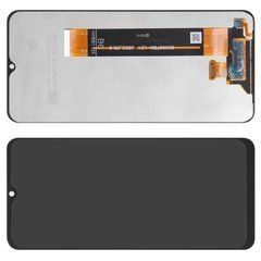 Дисплей Samsung A135 Galaxy A13 (2022) модуль в сборе с тачскрином, черный, High Copy, без рамки