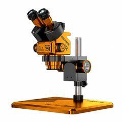Мікроскоп тринокулярний Mechanic ROBOT Z4, збільшення 6,5X&ndash;60X, окуляри WF10X, LED-підсвічування, адаптер CTV 0,45X