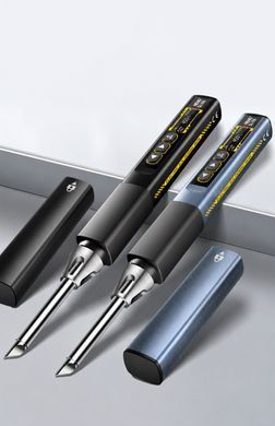 Паяльник ANENG SL108 90W, регулювання температури 100-450&deg;C, OLED дисплей, USB Type-C, синій