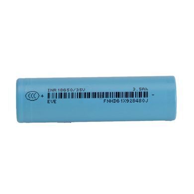 Аккумулятор 18650 высокоточный под пайку EVE 35V 3500mAh, 10A, Li-Ion