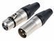 Роз'єм XLR 3 Pin комплект Male + Female, кабельний аудіо конектор для мікрофонів, акустики