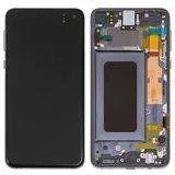 Дисплей Samsung G970 Galaxy S10e модуль в зборі з тачскріном, чорний з рамкою, Original (PRC), Original, з рамкою