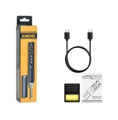 Паяльник ANENG SL108 90W, регулювання температури 100-450&deg;C, OLED дисплей, USB Type-C, чорний