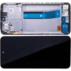 Дисплей Xiaomi Redmi Note 11 модуль в зборі з тачскріном і рамкою, OLED, чорний, High Copy, з рамкою