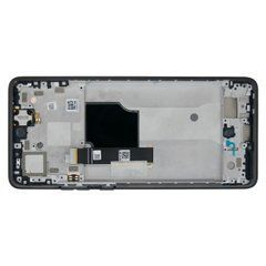 Дисплей Motorola XT2307 Moto Edge 40 Neo модуль в сборе с тачскрином и рамкой, Original PRC, черный, Original PRC, с рамкой