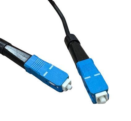 Патч-корд оптичний SC UPC to SC UPC, довжина 100м, одномодовий 9/125 3mm, чорний, для зовнішньої прокладки