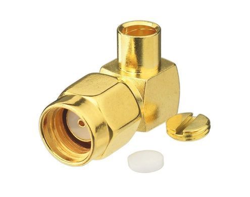 Конектор RP-SMA-Male to RG402 кутовий, під пайку, для коаксіального кабеля