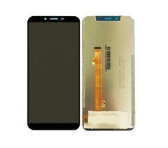 Дисплей Oukitel U18 модуль в сборе с тачскрином, черный, High Copy, без рамки