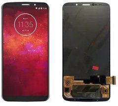 Дисплей Motorola Moto Z3 Play XT1929 модуль в зборі з тачскріном, Original PRC, чорний, Original PRC, без рамки