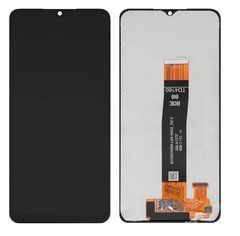 Дисплей Samsung A127F Galaxy A12 Nacho (2021) модуль в зборі з тачскріном, Original PRC, чорний шлейф, Original PRC, без рамки